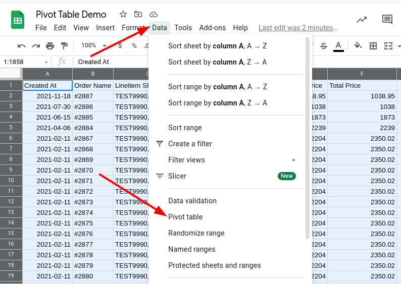 How to Create a Basic Pivot Table in Google Sheets | Highview Apps